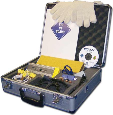 KIC Explorer and its other related profiling products are now part of Manncorp’s extensive line of PCB assembly equipment sold direct-to-user online. The “Explorer” shown uses a graphical interface to intuitively guide user through the profiling task. It is housed in an aluminum carrying case and includes data intelligence software, K type thermocouples, quick-start guide for easy user installation, plus parts and accessories.