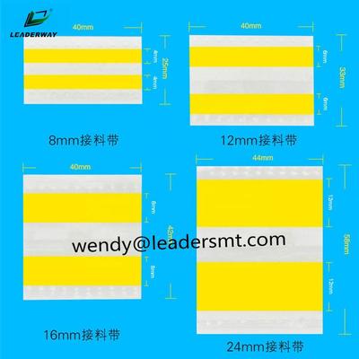  Splice Tape SMD 8mm 12mm 16mm 24mm Yellow Black Double Face SMT Splice Tapes with Clip
