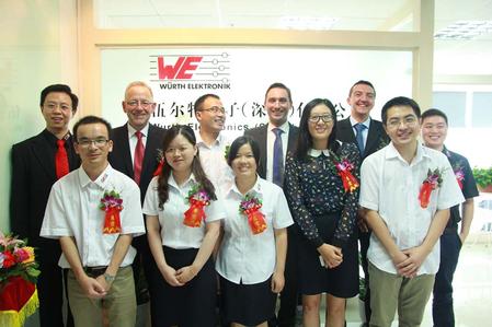 The Asia Sourcing Team from Würth Elektronik: Residential Engineers provide high-quality standards on site.