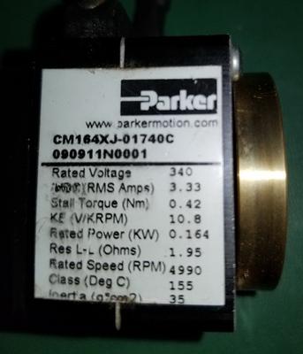 Universal Instruments Universal Instruments 49168905 Z motor Parker CM164XJ-01740C 090911N0001