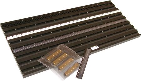 The newly redesigned StripFeeder Trays now feature reusable adhesive layers on the tracks to securely hold down tape-and-reel during the assembly process.