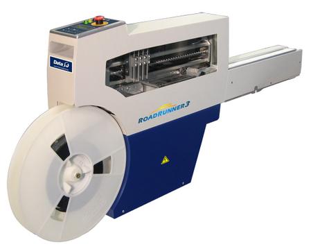 RoadRunner3 - a versatile and configurable high speed automated inline programming feeder that mounts directly onto an SMT machine without consuming additional floor space or altering the production line.
