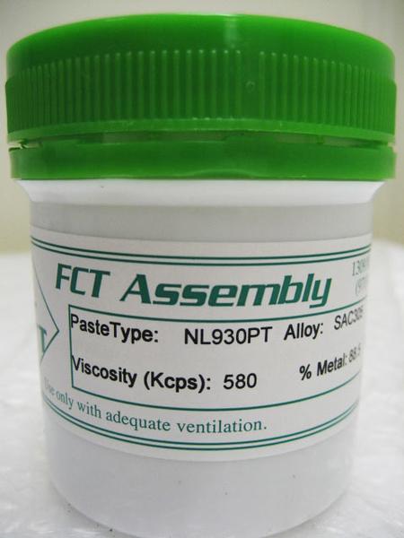 NL930PT paste features excellent solderability, enabling the process to handle the most difficult wetting requirements. 