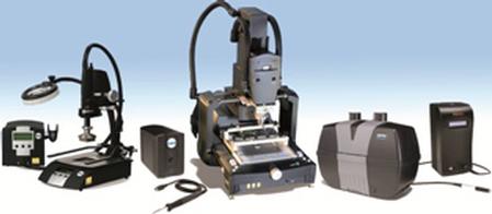 Among the comprehensive selection of OK International technologies being supplied by Mektronics are advanced bench top soldering and desoldering tools, array package rework equipment, fluid dispensing systems and accessories, and fume extraction systems.