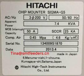 Hitachi Chip mounter sigma G5