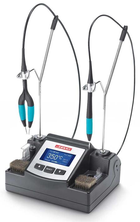 JBC Tools’ Nano Station, a complete station designed for micro soldering and desoldering of small-size components such as 0201 and 0402 sized chips.