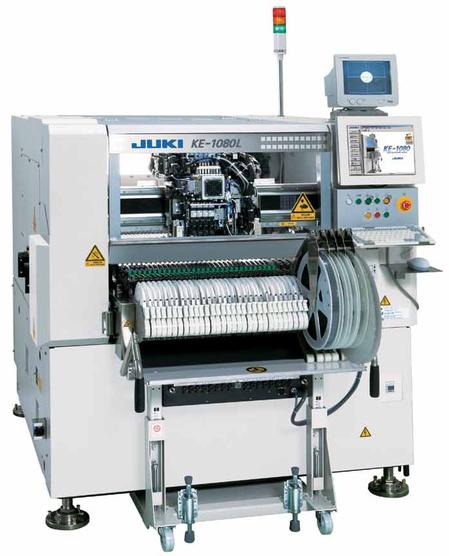 The KE1080 flexible placement machine is built on the topology of the popular KE2080 and features an IPC9850 speed of 14,100CPH.