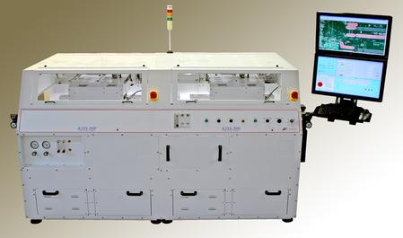 The KISS-205 fully in-line automated Selective Soldering system effectively combines tasks of fluxing, pre-heating and soldering into simultaneous functions to achieve significant gains in productivity by reducing TAKT by up to 50%.