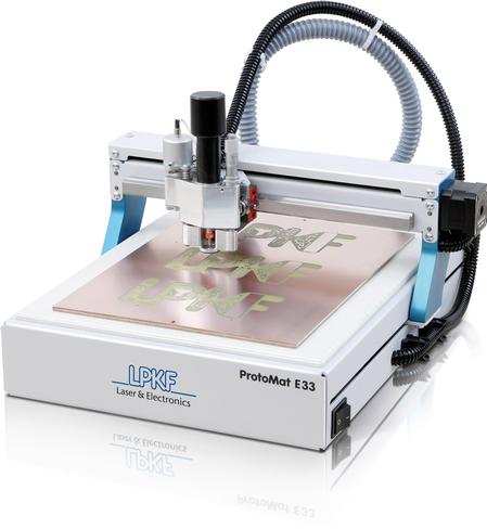 ProtoMat® E33 is an entry-level milling machine for in-house rapid PCB prototyping