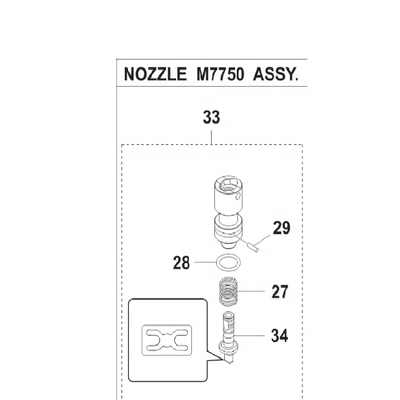 Yamaha smt 7205A ASSY nozzle YSM40R Nozzle KMB-M7750-A0 FOR YAMAHA NOZZLE