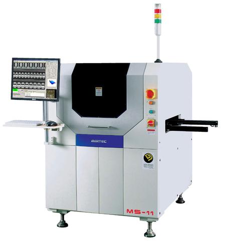The MIRTEC MS-11 In-Line SPI System uses Shadow Free Moiré Phase Shift Imaging Technology to inspect solder paste deposition on PCBs post screen print.