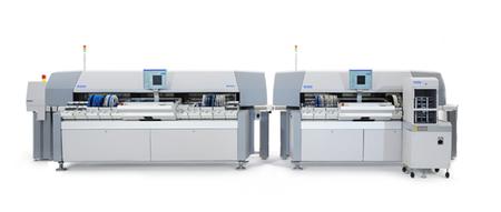The MY100e Synergy solution is a two-machine concept with full conveyance in-line from machine to machine, allowing to seamlessly increase production runs regardless of batch size or board complexity.