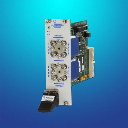 PXI Microwave Transfer Switch (40-782A) – these support either one or two transfer switches with frequency options of 18GHz, 26.5GHz and 40GHz.