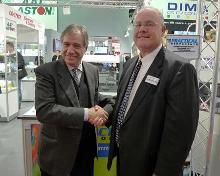 L to R: José Mas, Managing Director of Estanflux, and Kevin Laphen, President, of Practical Components