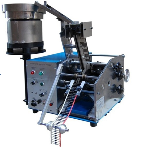 Automatic Axial Lead Forming Machine , U K Shape Resistor And Diode Lead Bending Machine