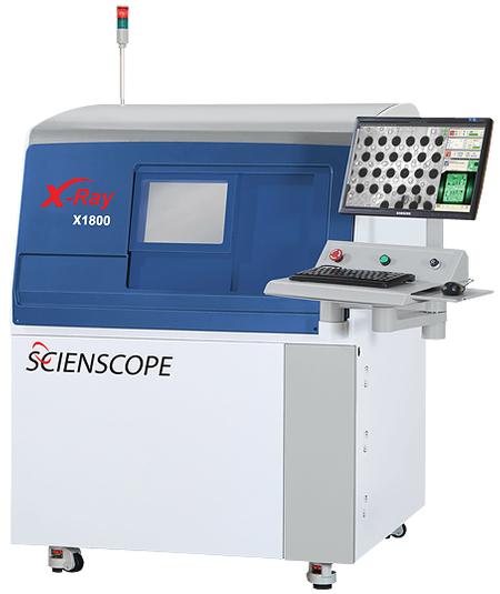 The X-SCOPE 1800 X-Ray Inspection System is the new addition to the X-SCOPE Series inspection systems featuring wide inspection area with tilting X-Ray tube capability.