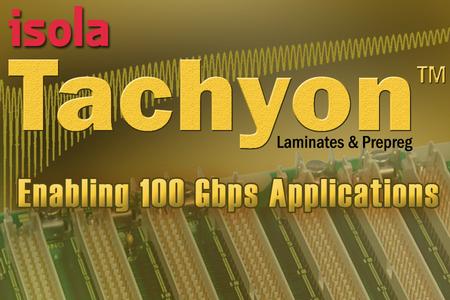 Tachyon laminate materials are available in optimized laminate and prepreg forms in typical thicknesses and standard panel sizes to provide a complete material solution for high-speed digital designs.