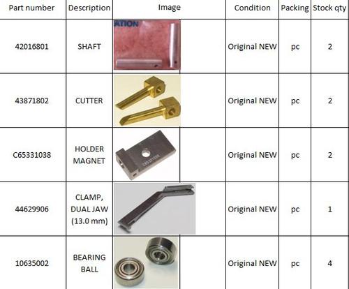 Universal Instruments Spare parts