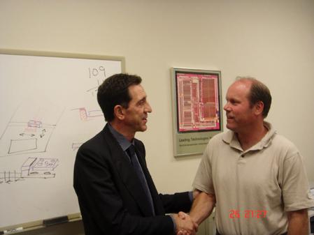Massimo Sant’Angelo, Sales Manager of Life Project, and Donald Naugler, President of VJ Electronix.