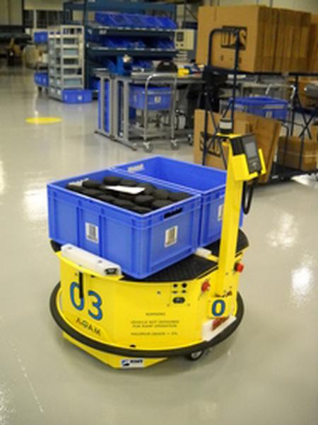 The ADAM, powered by Adept Motivity, is a category-defining mobile robot that provides fully autonomous transport of goods in manufacturing applications. It is a unique, cost-effective, and expedient solution for product transportation propels automation to new levels of possibility. 