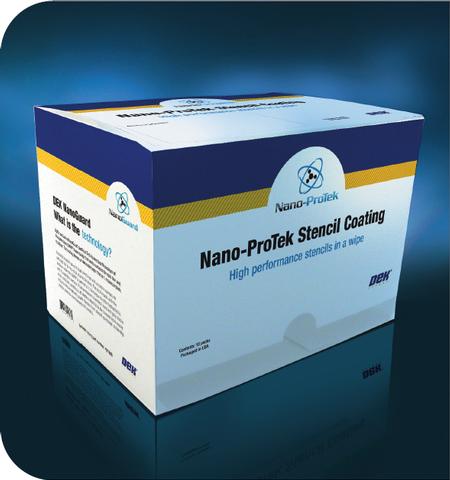 Nano-ProTek is an easily applied, stencil coating technology that renders the stencil surface ‘fluxophobic’. It increases cleaning effectiveness and reduces cleaning frequency.