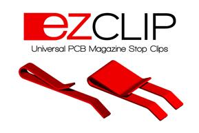 ezCLIP Universal Stop Clip for PCB Magazine Racks