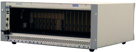The GX7200, a 21-slot PXI Express chassis, features the most slots in the industry and requires only a single slot for the controller, providing 20-slots for supporting PXI-1, PXI-hybrid, and PXIe modules