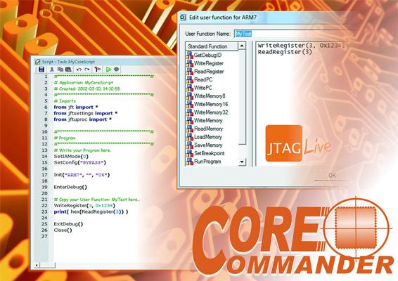 JTAG CoreCommander - Take command of microcores for PCB test & debug