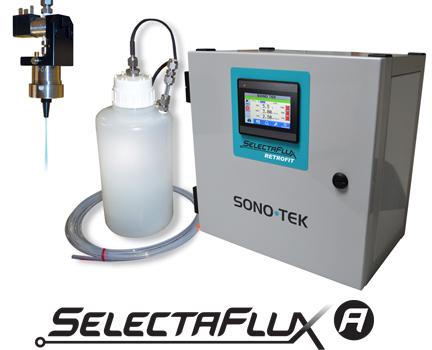 SelectaFlux A Ultrasonic fluxing system for selective wave solder process