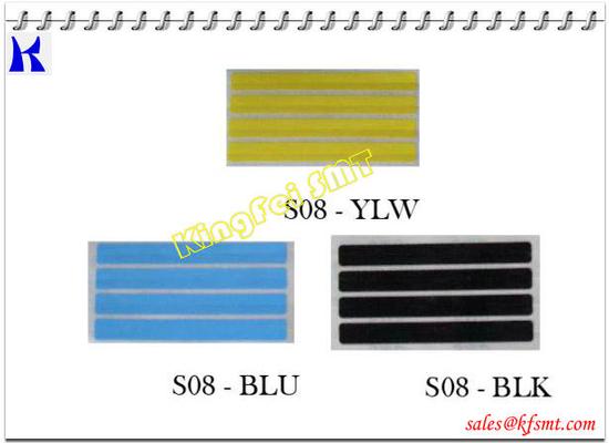  Smt single splice tape 8mm with three colors yellow,blue,black