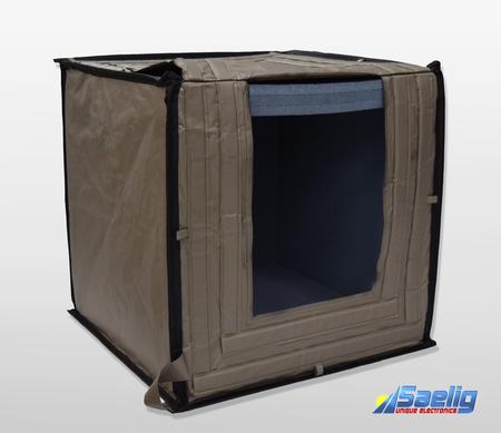 SFI High Attenuation Frameless Enclosures from Saelig guarantee more than -100dB RF/EMI attenuation in a quick-setup tabletop enclosure.