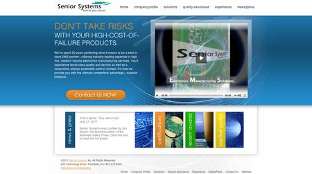 Senior Systems new website homepage