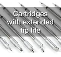 Cartridges with extended tip life