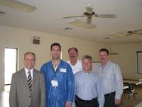 From left to right: Mike Bixenman, Kyzen; Brian Wright, MC Assembly; Don Dupont, TRC; Frank Massetti, TRC; Mike Konrad, Aqueous Technologies