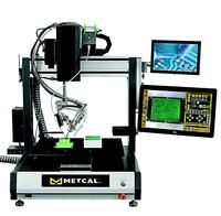 Robotic soldering is becoming more commonplace as manufacturers look to increase productivity. Metcal's new Robotic Soldering System addresses these needs by combining our patented Connection Validation (CV) technology and Smart Interface System. CV mitigates solder defects by validating the intermetallic compound (IMC) formation in a soldered joint, and reduces unnecessary dwell time by signaling to the system to move to the next solder joint in the program after a good joint is detected.