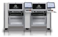 P3 combines the world’s fastest printer and pick-and-place system ? the Touch Print Digital TD2929 and the Mx400LP Pick-and-Place System with tray and max feeders.