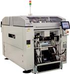 The Sigma F8 Ultra High Speed Chip Mounter is configured with a QUATRO Head (Four-Head Structure) and achieves high-speed One-by-One Pick-up/Placement using HITACHI’s unique high speed, high accuracy, direct drive head (DDH)