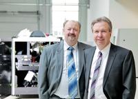 From left to right:  Volker Pape, Dr. Martin Heuser, founder and member of the Executive Board, Viscom AG.