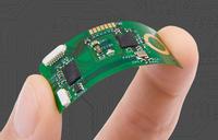 IMEC’s Ultra Thin Chip Package (UTCP) with embedded microcontroller chip. Courtesy of IMEC.