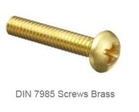 DIN 7985 Screws Brass