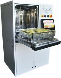 Trident-CL , a fully closed-loop, zero-discharge fully automatic defluxing and cleanliness testing system.